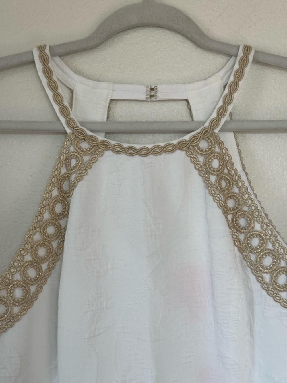 Lilly Pulitzer White Gold Caliente Jacquard Pearl Stretch Sheath Dress 12 $198 - Picture 2 of 14